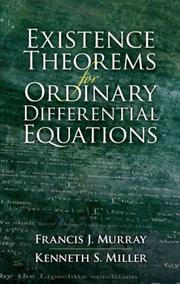 Existence theorems for ordinary differential equations  Cover Image