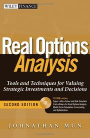 Real options analysis : tools and techniques for valuing strategic investments and decisions  Cover Image