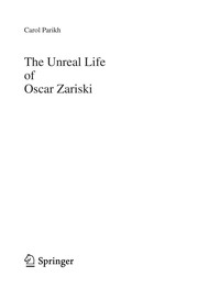 The Unreal Life of Oscar Zariski Cover Image