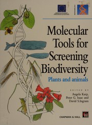 Molecular tools for screening biodiversity plants and animals /  Cover Image