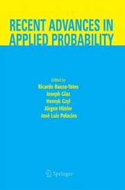 Recent Advances in Applied Probability Cover Image