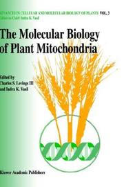The molecular biology of plant mitochondria  Cover Image