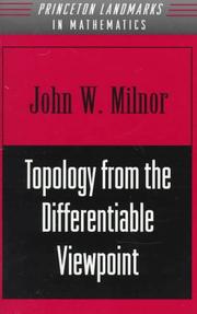 Topology from the differentiable viewpoint  Cover Image