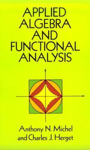 Applied algebra and functional analysis  Cover Image