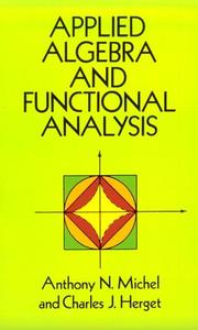 Applied algebra and functional analysis  Cover Image