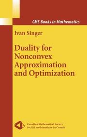 Duality for Nonconvex Approximation and Optimization Cover Image