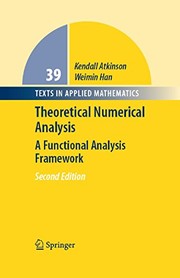 Theoretical Numerical Analysis A Functional Analysis Framework  Cover Image