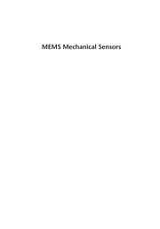 MEMS mechanical sensors  Cover Image