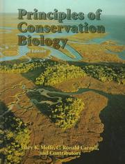 Principles of conservation biology  Cover Image