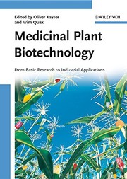 Medicinal plant biotechnology : from basic research to industrial applications  Cover Image