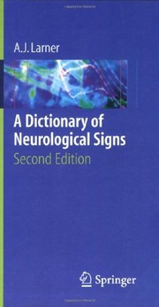 A Dictionary of Neurological Signs Cover Image