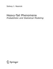 Heavy-Tail Phenomena Probabilistic and Statistical Modeling  Cover Image