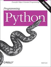 Programming python  Cover Image