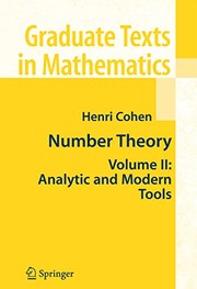 Number Theory Volume II: Analytic and Modern Tools  Cover Image