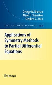 Applications of Symmetry Methods to Partial Differential Equations Cover Image