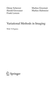 Variational Methods in Imaging Cover Image