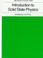 Go to record Introduction to solid state physics /