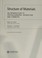 Go to record Structure of materials : an introduction to crystallograph...